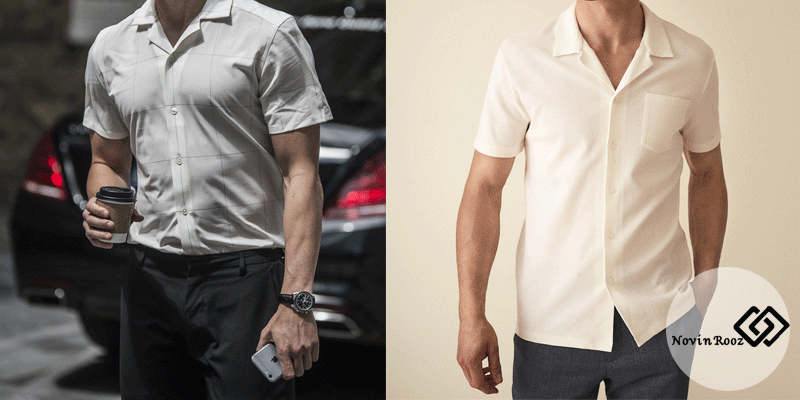 پیراهن آستین کوتاه مردانه نوین روز